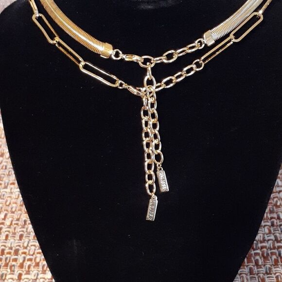 New Sugarfix By Baublebar Nicklefree Goldtone Necklaces New With Tags - Picture 2 of 2